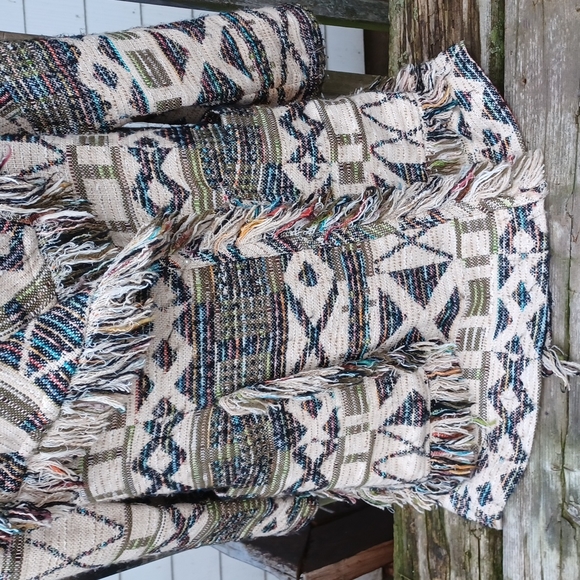 Boho Ladies cotton blend jacket size M/L - Picture 5 of 8